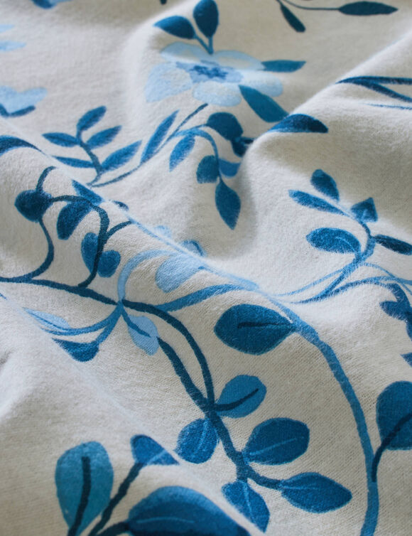 Linge de lit M&eacute;lodie imprim&eacute; - flanelle 150 gr/cm&sup2; (bleu)