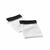 Effen badlinnen 450 g/m² met jacquard sierrand, zacht comfort (wit)