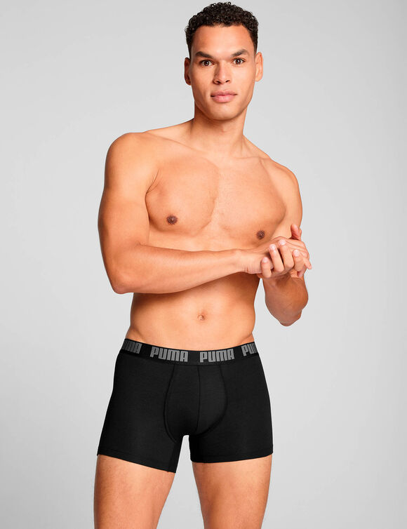 Basic shorty in stretchkatoen - set van 2 (grijs)