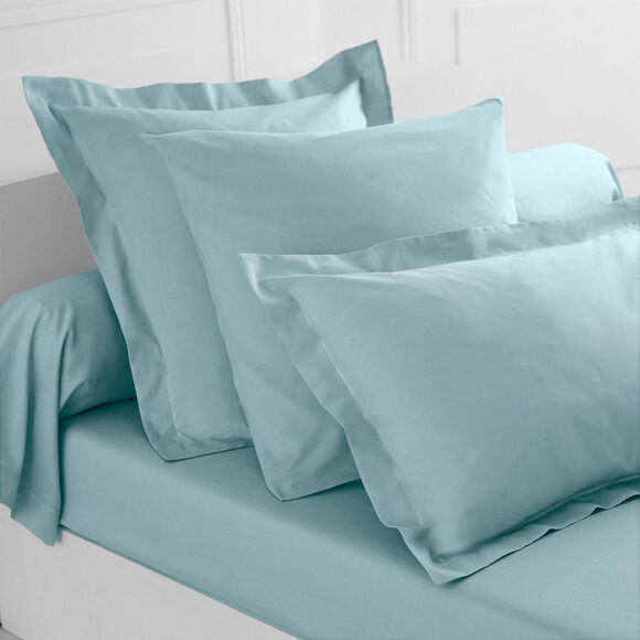 Hoeslaken in effen jersey, hoeken van 26 cm (celadon)