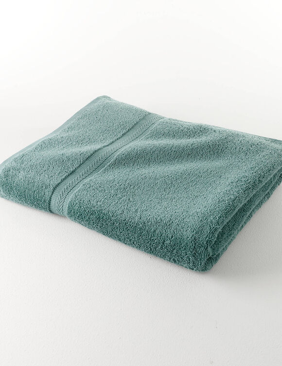 Collection serviettes de bain unies 420 g/m2 confort moelleux (eucalyptus)
