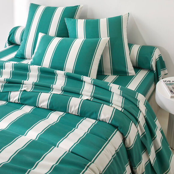 Bedlinnen Transat, in bedrukt katoen (groen)