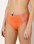 Effen maxislip in kant en katoen Tropea - set van 4 (blauw + koraal)