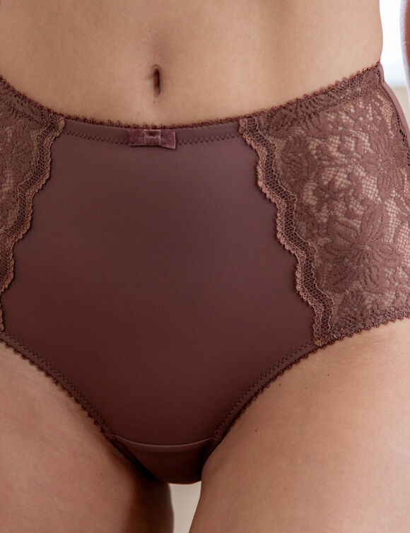 Maxi-slip met hoge maxi-vorm van microvezel en stretchkant van Guspini &ndash; set van 2 (karamel)