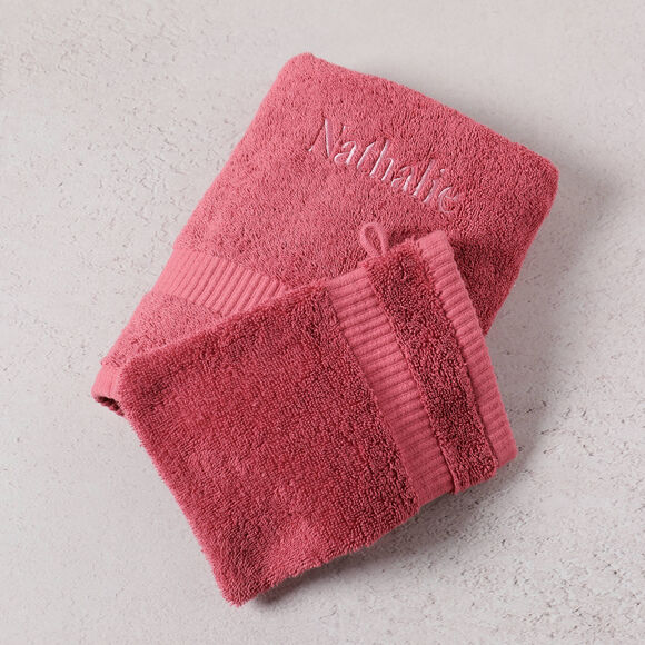 Collection serviettes de bain unies &agrave; personnaliser - gamme premium 640g/m&sup2; (grenat)
