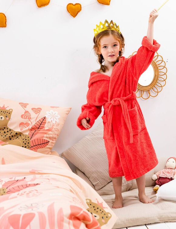 Linge de lit enfant Reina imprimé 1 personne - coton (roze)