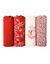Katoenen midislip met "panter" print - Set van 4 (rood)