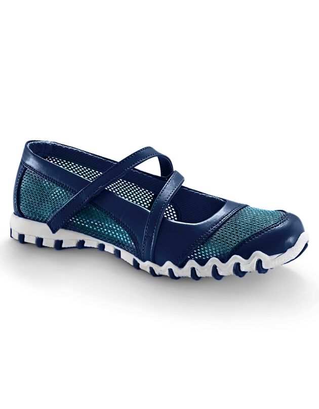Ballerines de sport scratchées ultra-souples (marine)