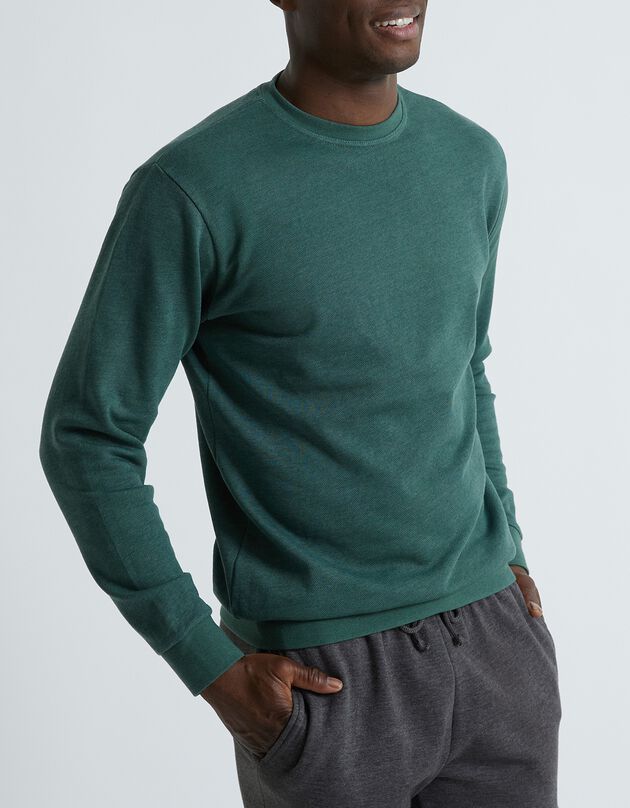 Sweat molleton col rond (vert foncé) Sweat molleton col rond (vert foncé)
