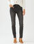 Slimjeans met 7/8-lengte, hoge taille, grote lengte (used black)