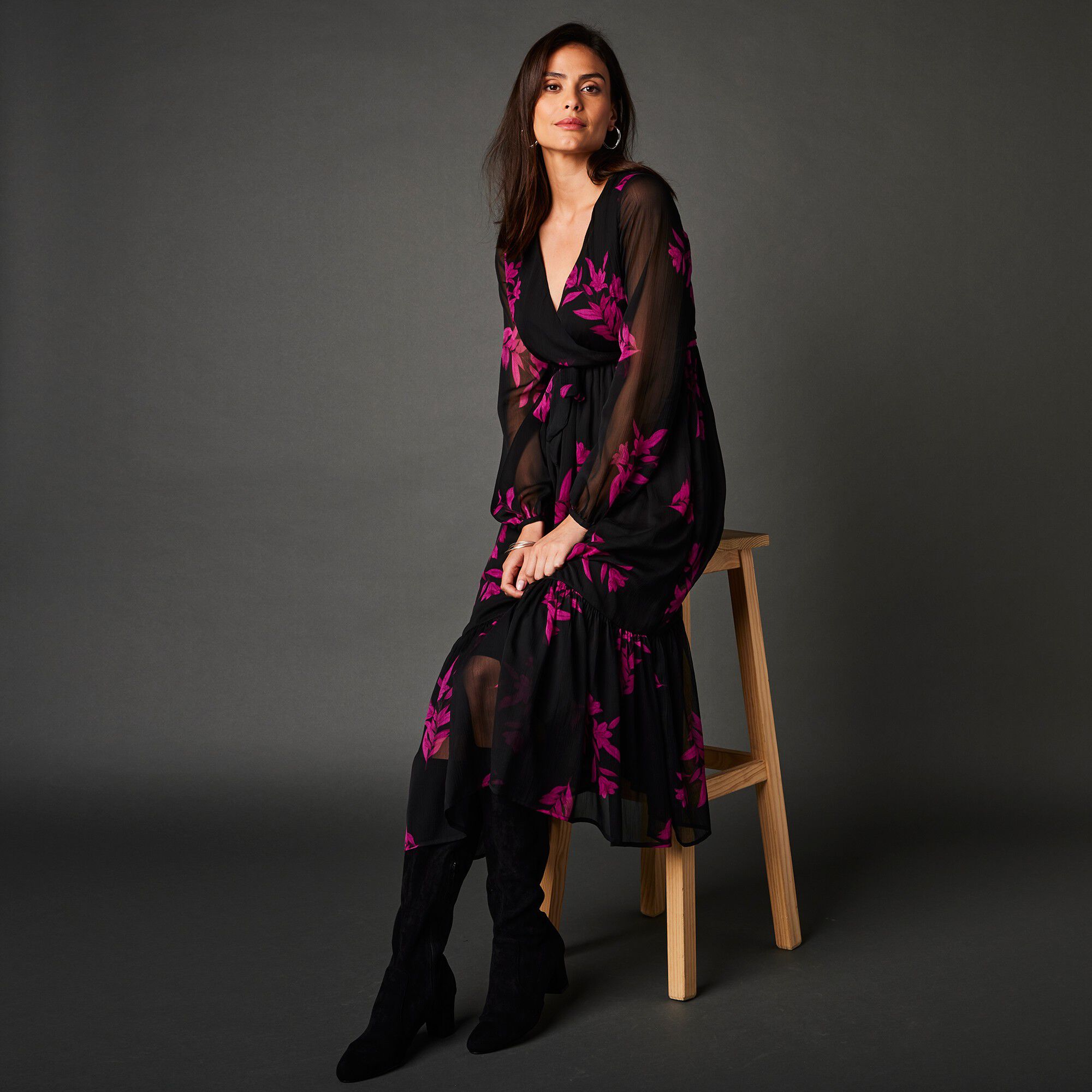 Blanche porte hotsell robe longue