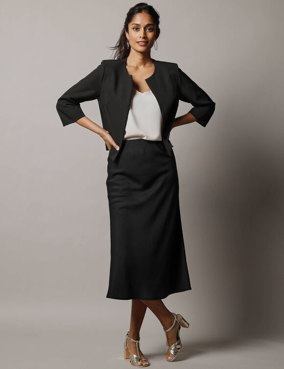 Veste bol&eacute;ro manches 3/4  (zwart)