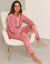 Lang nachthemd met "love" print (roze)