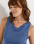 Kanten tanktop (blauw)