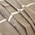 Linge de lit César en coton imprimé carreaux (beige)