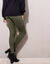 Legging met elastische tailleband - set van 2 (kaki / zwart)