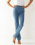 Modellerende jeans met 'platte buik' effect en elastische taille (bleached)