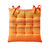 Gestreept stoelkussentje - set van 2 (oranje)