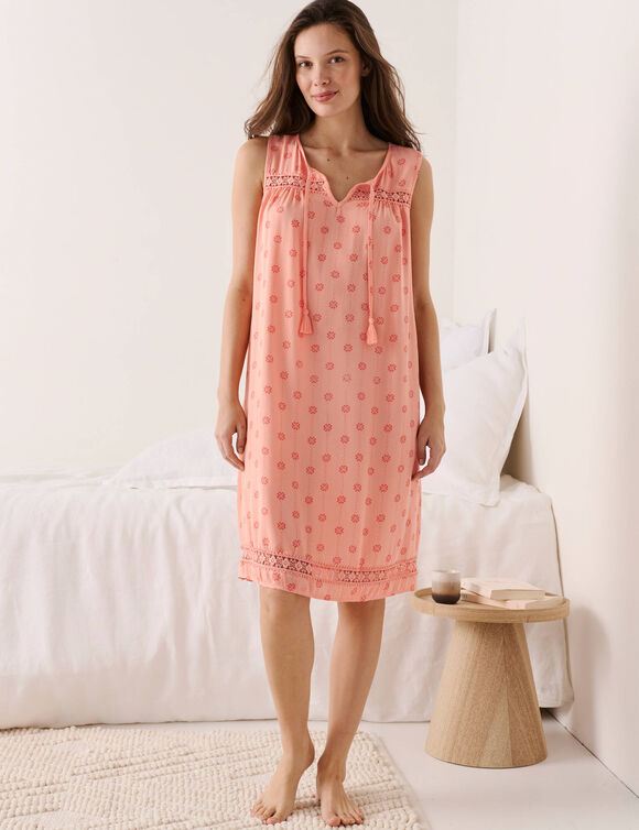 Nachthemd met pompons (roze)