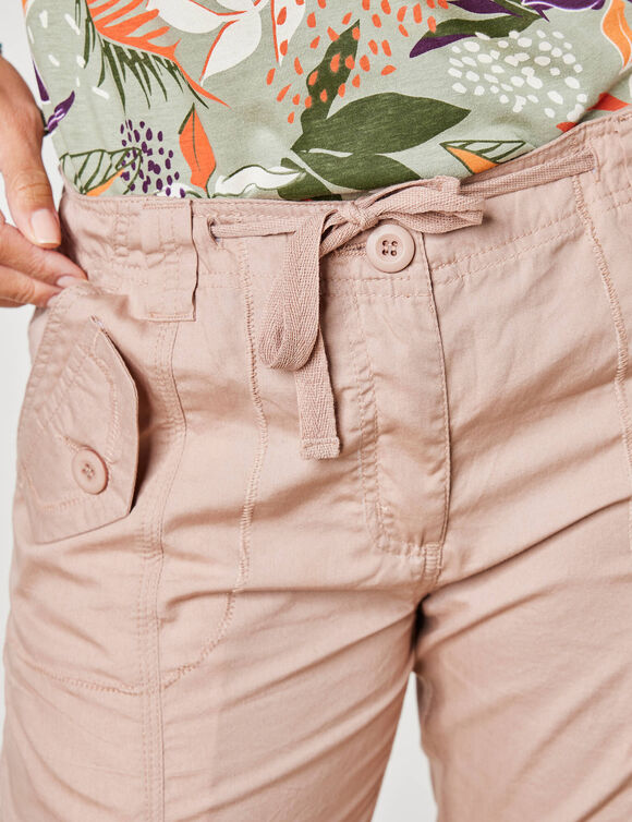 Pantalon battle retroussable (taupe clair)