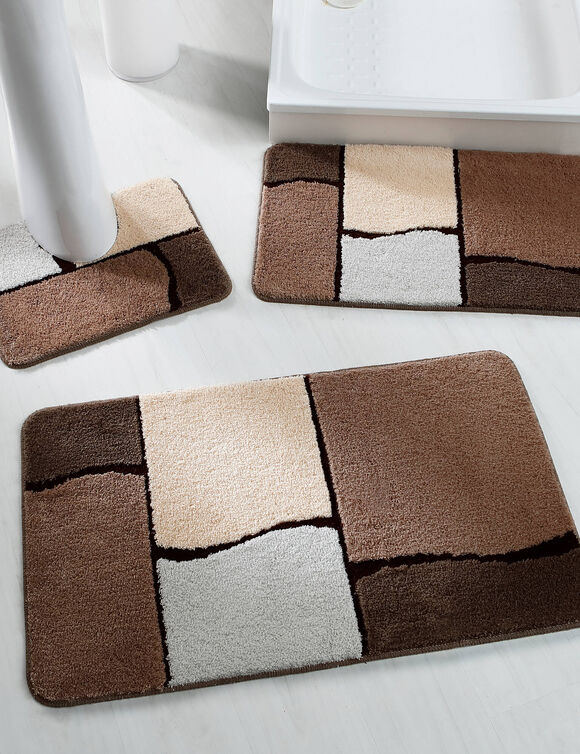 Patchwork badmatje (beige)