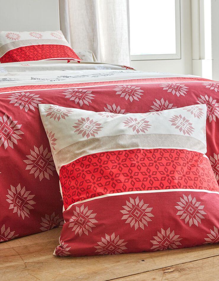 Bedlinnen Montana in flanel (rood)