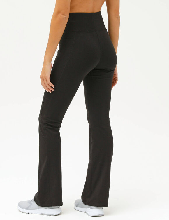 Legging bootcut, taille haute (noir)