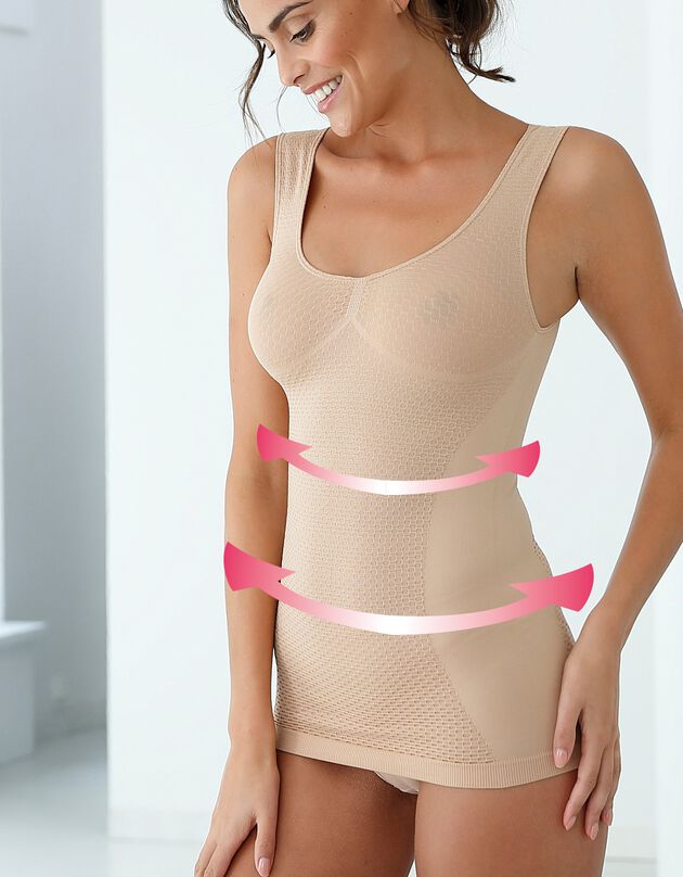 Zelfmasserend topje (huidkleur)