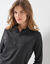 T-shirt col montant zippé manches longues - chaleur intense (zwart)