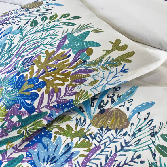 Bedlinnen Abysse, in bedrukt katoen (wit)