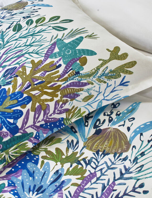 Bedlinnen Abysse, in bedrukt katoen (wit)