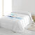 Gematelasseerde bedsprei met bedrukking &lsquo;zee&rsquo; (wit)