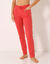 Pantalon jogging, molleton gratté (corail)