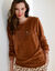 Pyjama met lange mouwen van fleece, bedrukt met &bdquo;wild&ldquo;-print (hazelnootbruin)