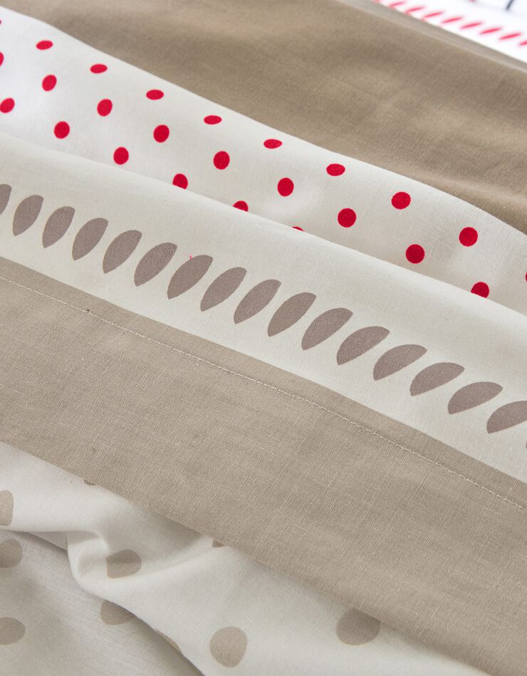 Linge de lit Coquely en coton à motifs coquelicot, blanc Linge de lit Coquely en coton à motifs coquelicot, blanc, hi-res image number 3
