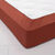 Effen hoeslaken van katoen, 57 draden/cm&sup2; - hoek 32 cm (terracotta)