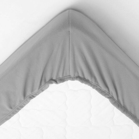 Couverture polaire mi-housse 350 g/m² (gris clair)