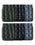 Open, bedrukte slip met hoge taille - set van 6 (blauw + kaki + zwart)