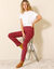 Rechte broek met elastische taille (rood)