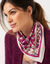 Foulard coton imprimé indien (prune)