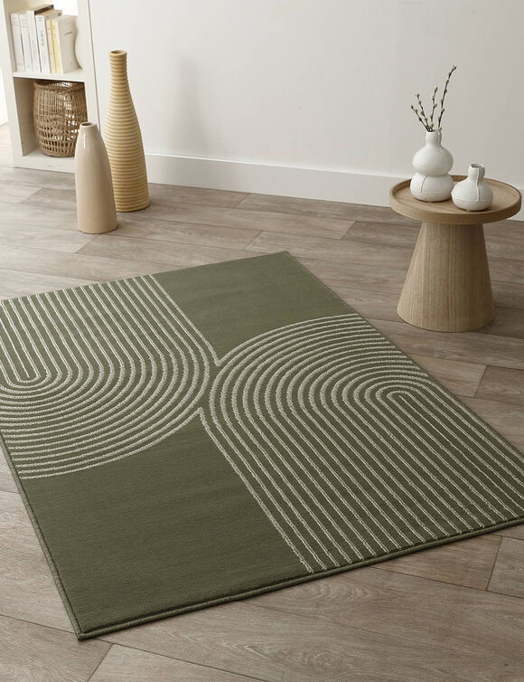 Tapis motif double arche (vert)