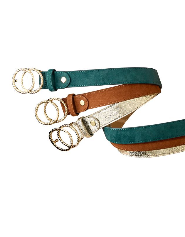 Ceinture double boucle (caramel)