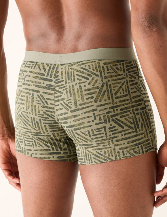 Boxer imprimés et uni - lot de 3 (kaki)