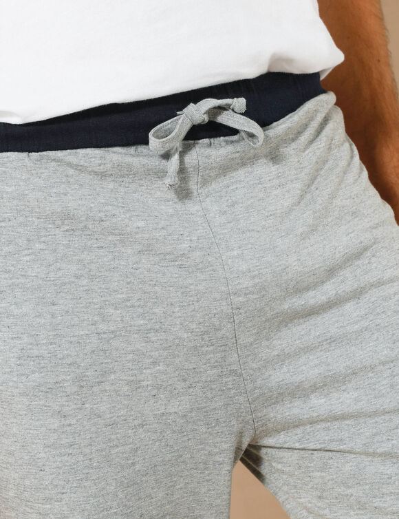 Pantalon pyjama bas droits - lot de 2 (gris + marine)