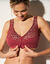 Soutien-gorge dentelle et coton ouverture devant - sans armatures (rubis)