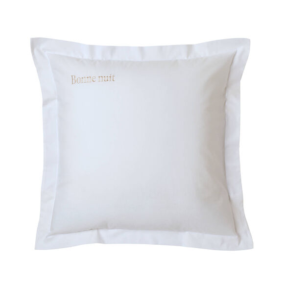 Taie d'oreiller coton, personnalisable  (blanc)