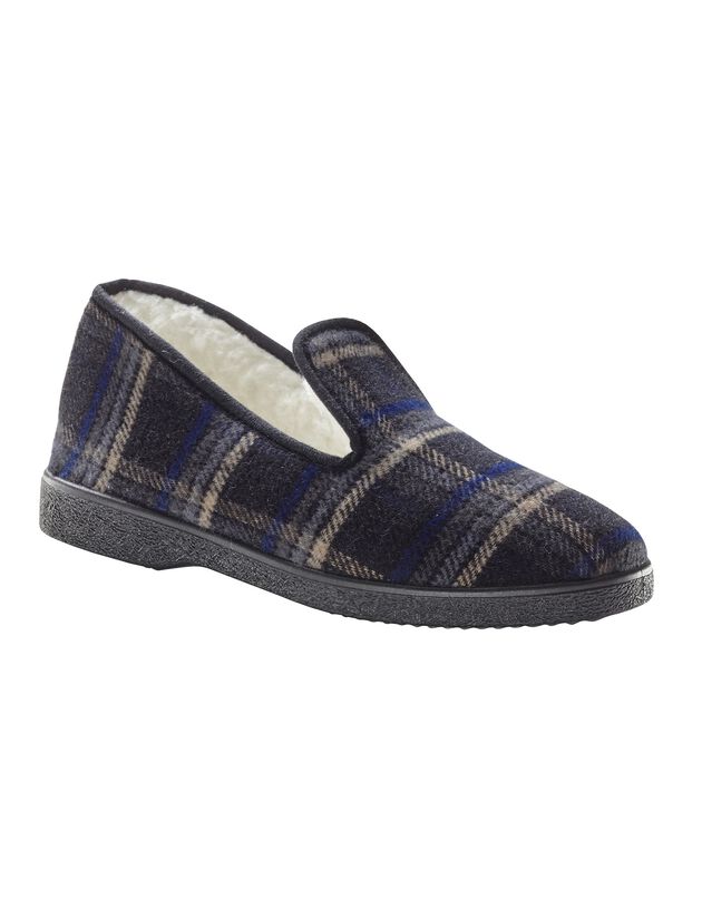 Klassieke pantoffels voor heren - tot maat 47 (grijs)