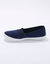 Elastische ballerina's in textiel (blauw)