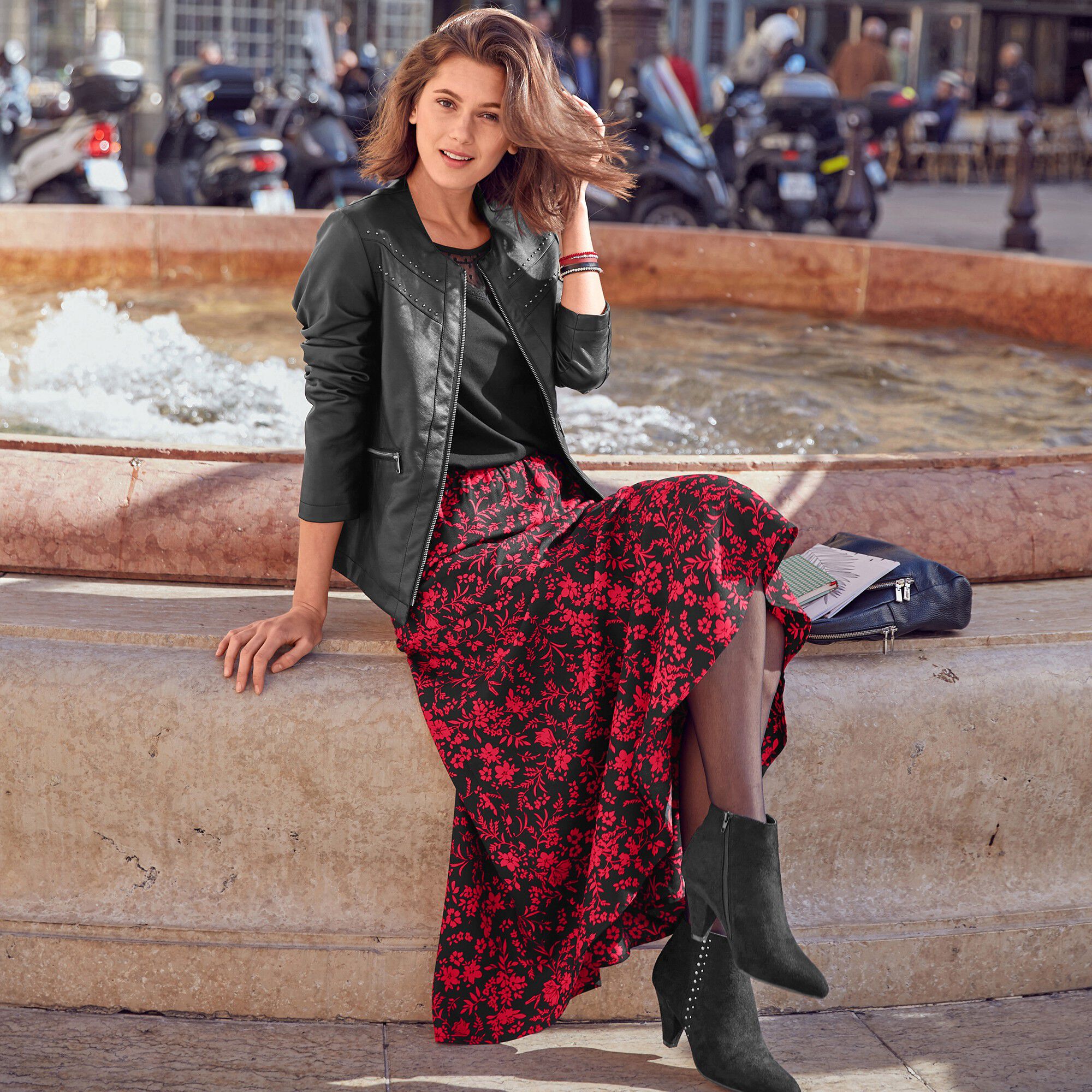 jupe longue imprimee