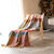 Gestreept plaid met een zachte touch (praline)